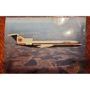 IBERIA‎ AIRLINES OF SPAIN BOEING 727-256 #EC-CAK AIRLINE ISSUE POSTCARD